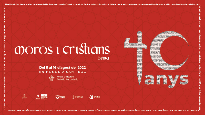 Plus Media Comunicación diseña el cartel de los Moros y Cristianos de Dénia 2022